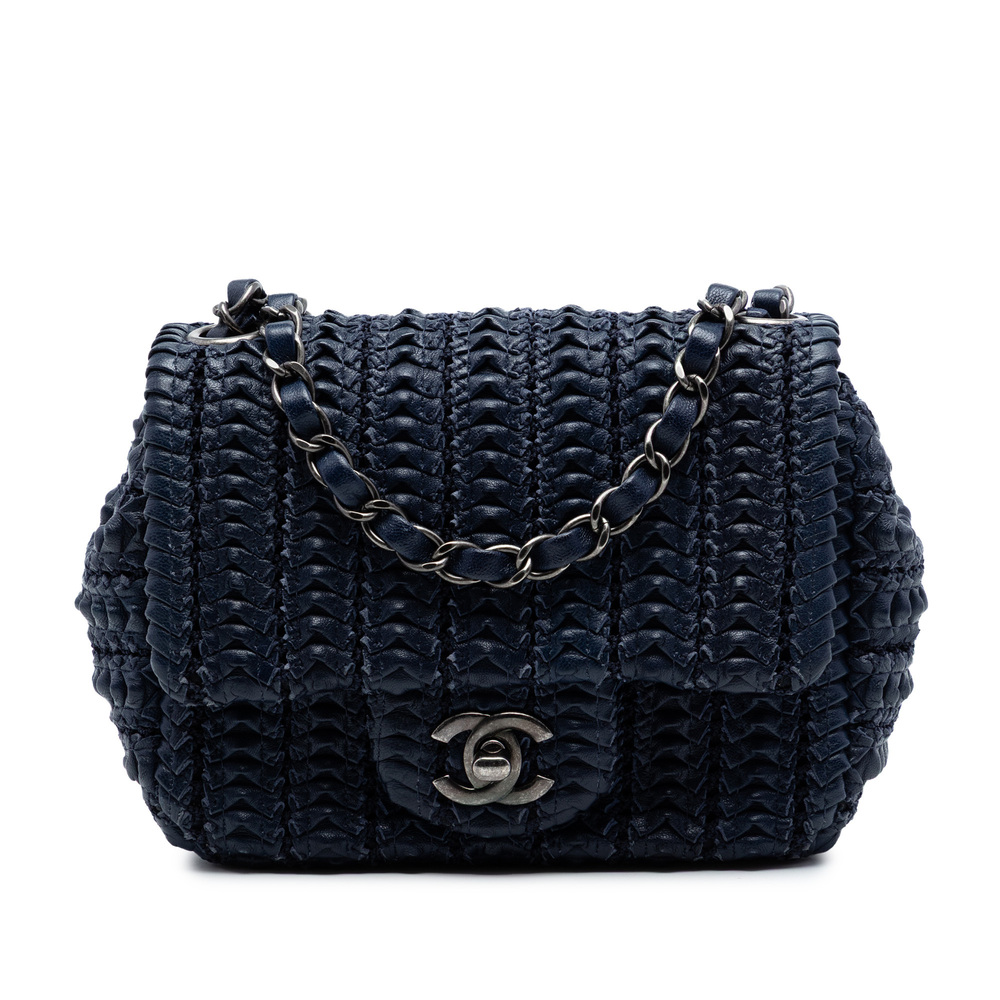 Pre-Loved Chanel Paris Seoul Mini Crochet Lambskin Single Flap